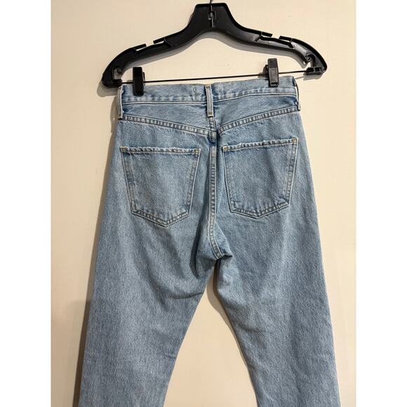 Agolde Cherie 100% Cotton High Waisted Straight Jeans Merit Women's Size 26 - Picture 5 of 8
